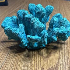 Vibrant Blue Coral Decor